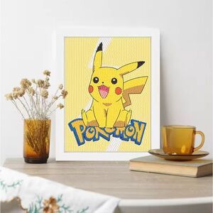 Brand New DIY Pokemon Diamond Beads Art With Frame